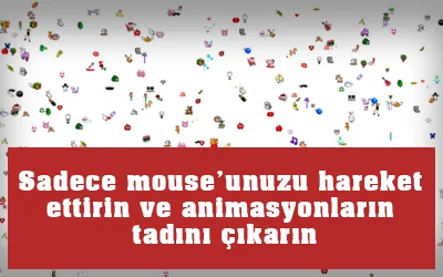 Mouse hareketleriyle animasyonları kontrol edebileceğiniz Remoji sitesi